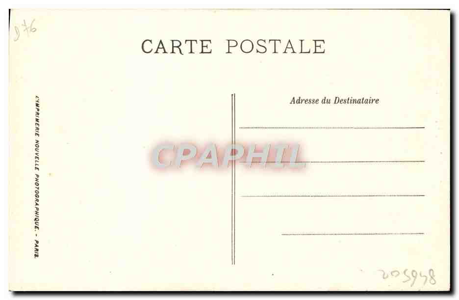 CPA Trouville Les jetees Bateau — Verso
