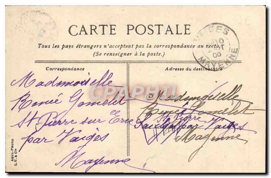 CPA Trouville La jetee — Rückseite