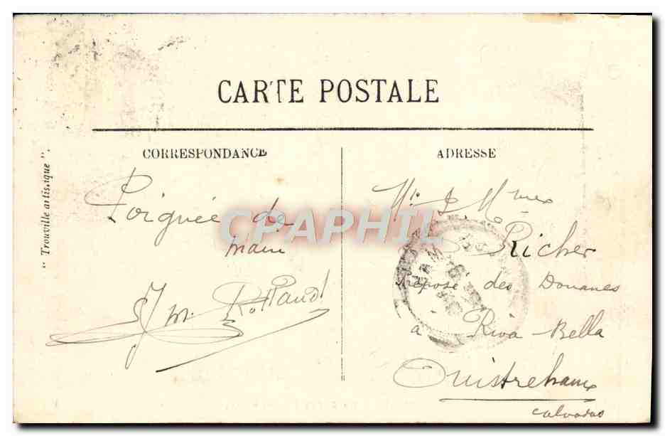 Trouville — La Jetée-Promenade — LL, n°296 — Verso