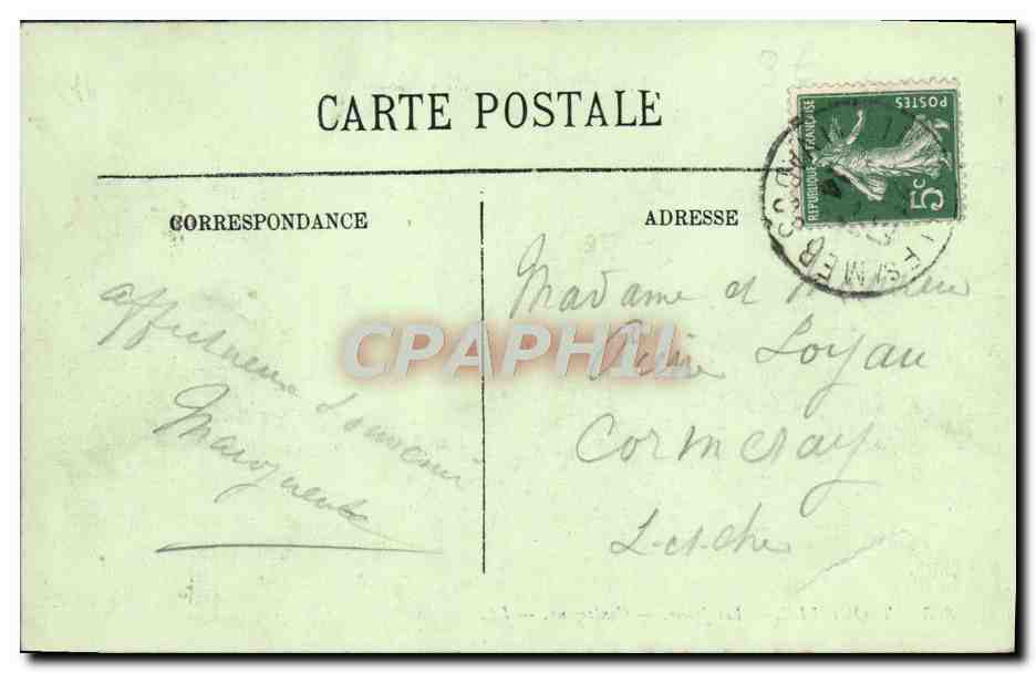 CPA Trouville Les jetees contrejour — Verso