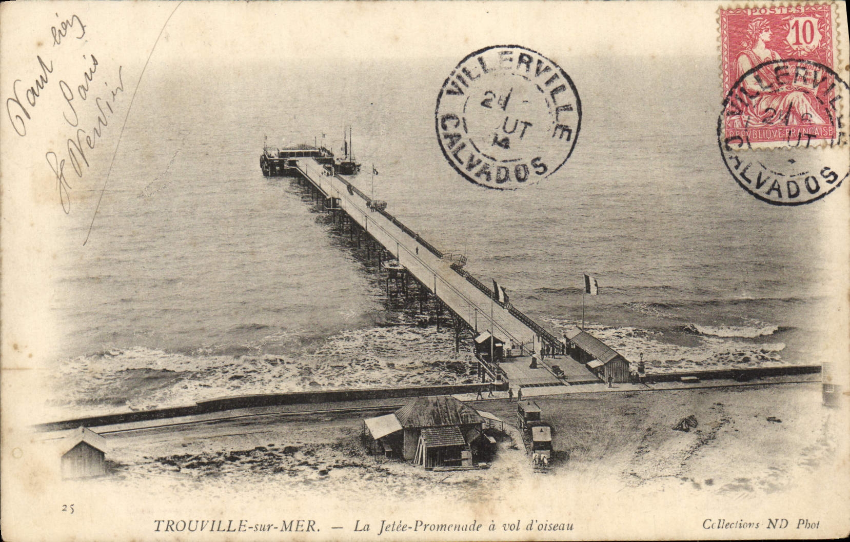 TROUVILLE-sur-MER — La Jetée-Promenade à vol d'oiseau — Collections ND Phot