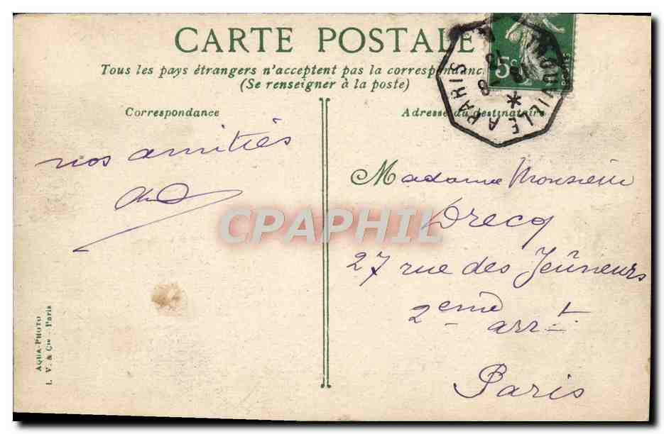 CPA Trouville Barque de peche — Back