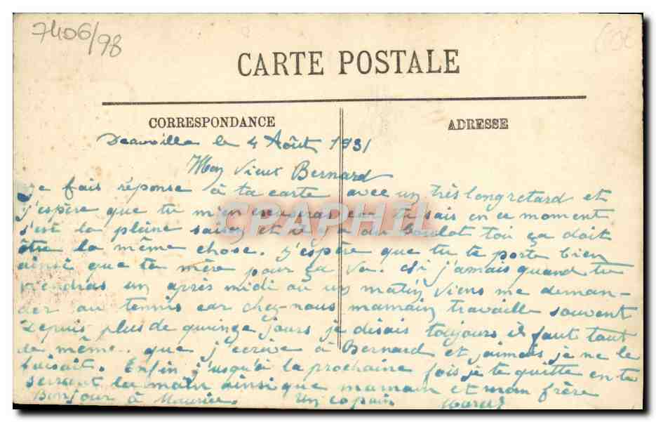 Trouville — Pêcheurs — LL. — n°100 — Verso