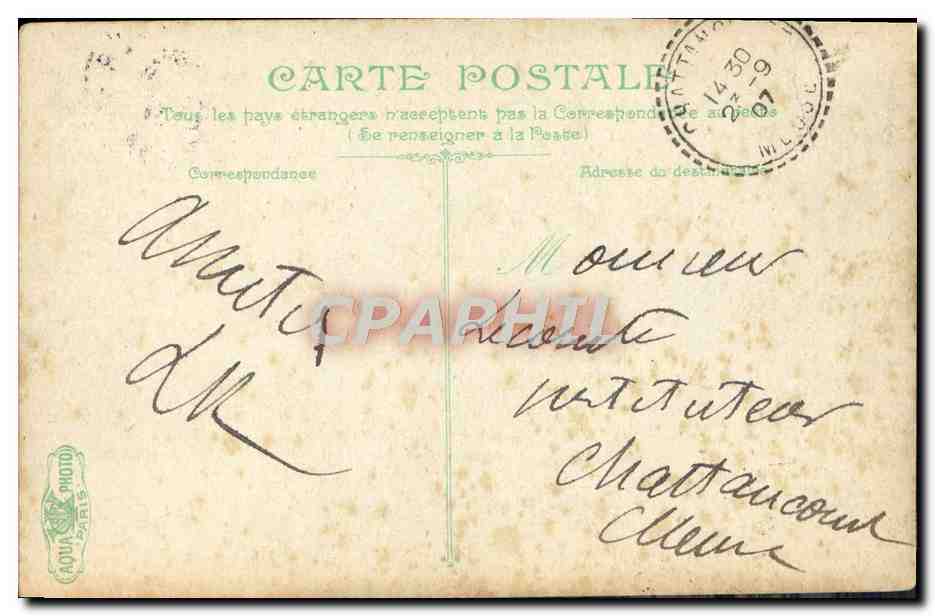 CPA Trouville type de pecheur — Rückseite