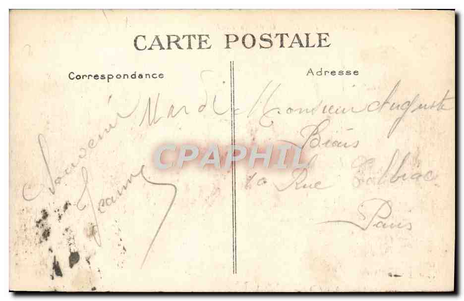 Trouville — Dans les Roches noires — Pêcheurs de Moules — G. F., Le Havre, n°25 — Rückseite