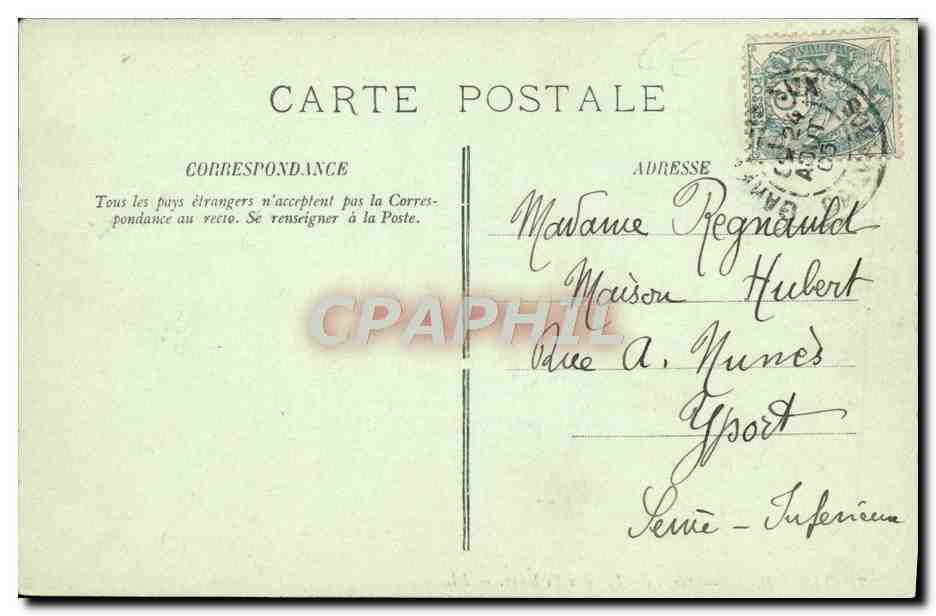 CPA Trouville Sortie des bateaux pecheurs Bateaux — Verso
