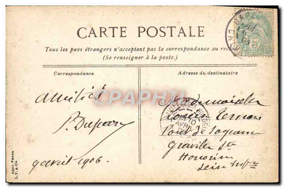 CPA Trouville La plage et la jetee promenade — Verso