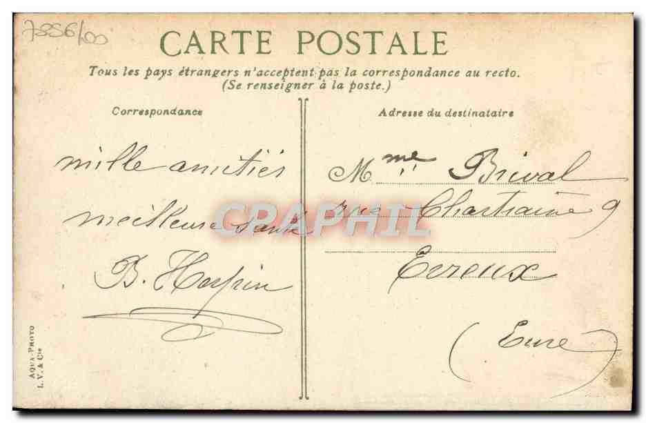 CPA Trouville La plage et la jetee promenade — Rückseite