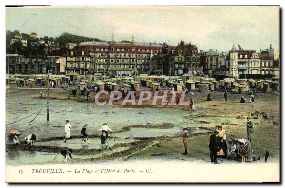 Trouville — La Plage et l'Hôtel de Paris — LL. — n°17