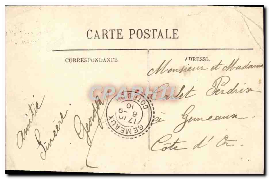 CPA Trouville La plage — Rückseite