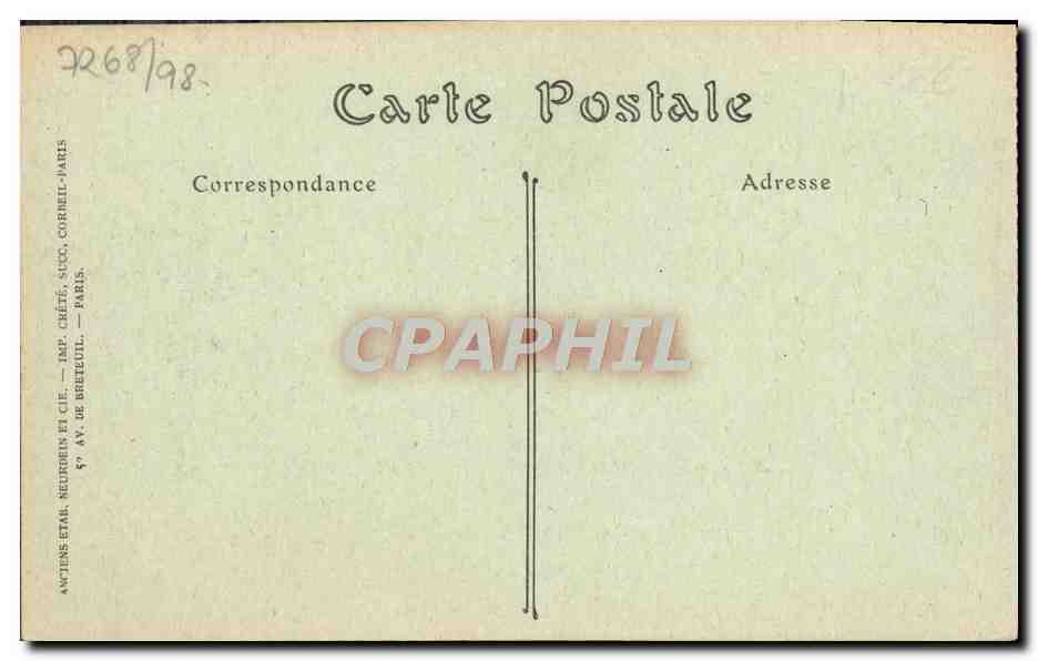 CPA Trouville L'Hotel de ville — Back
