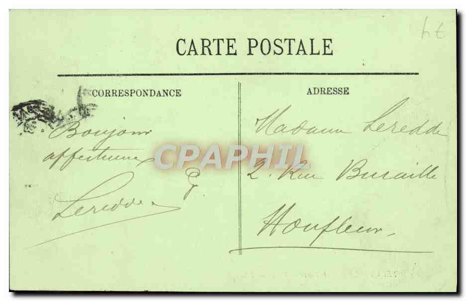 CPA Trouville L'Hotel de ville — Verso