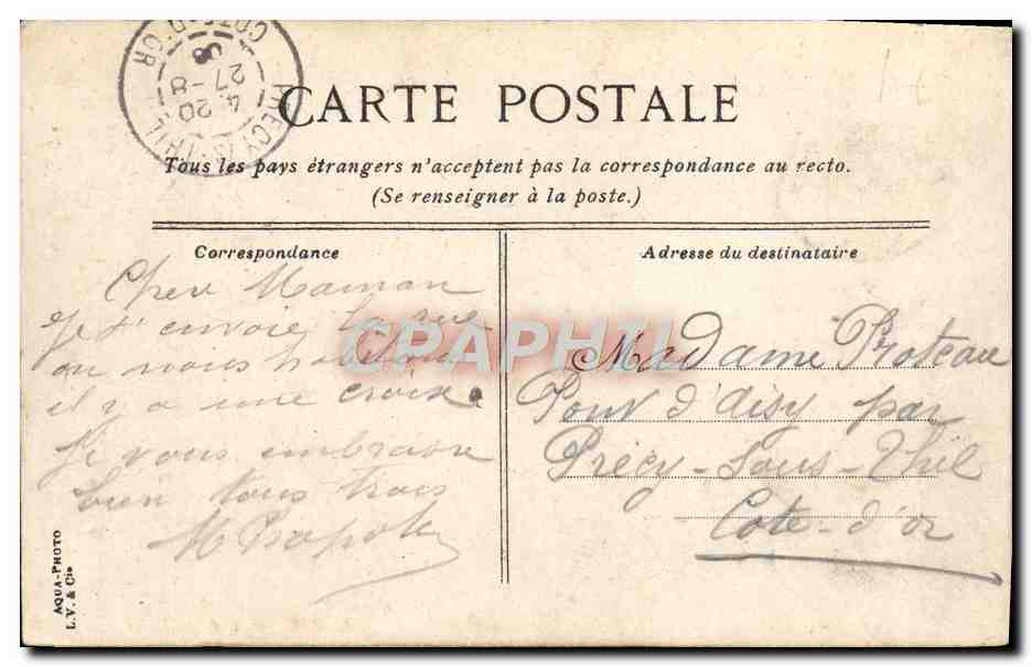 CPA Trouville L'Eglise Notre Dame de Bon Secours  — Rückseite
