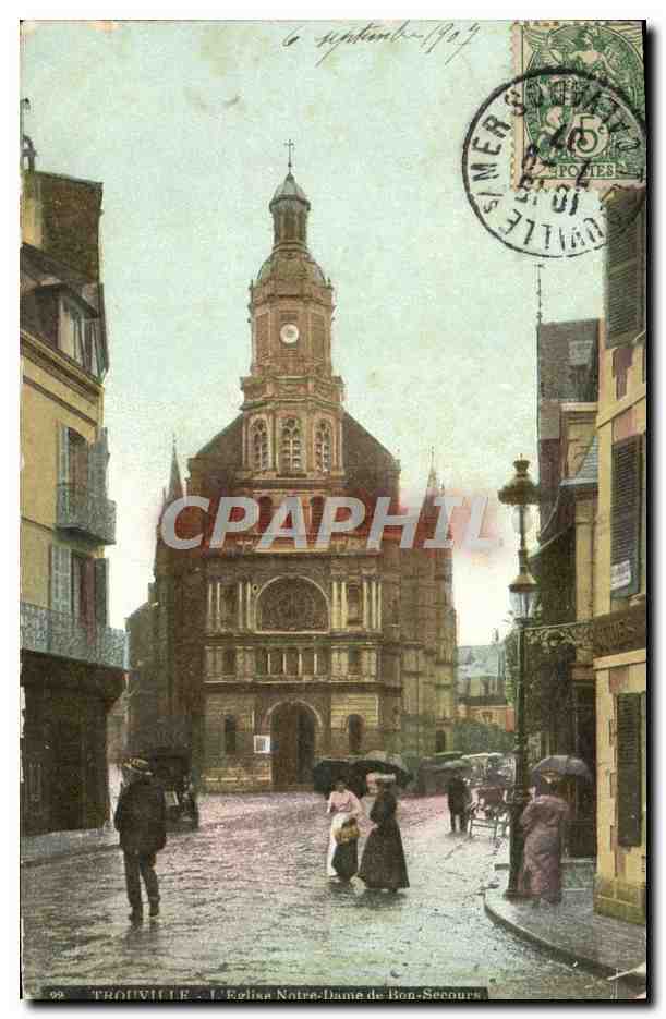 CPA Trouville L'Eglise notre dame de Bon Secours