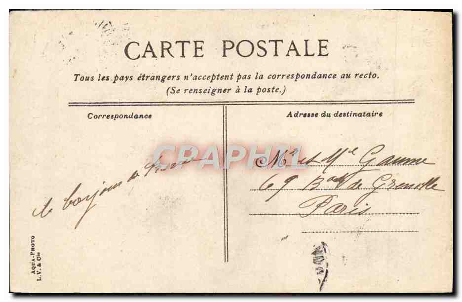 CPA Trouville L'Eglise notre dame de Bon Secours — Verso