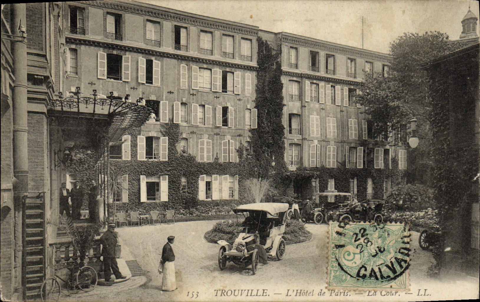 CPA Trouville L'Hotel de paris Automobile