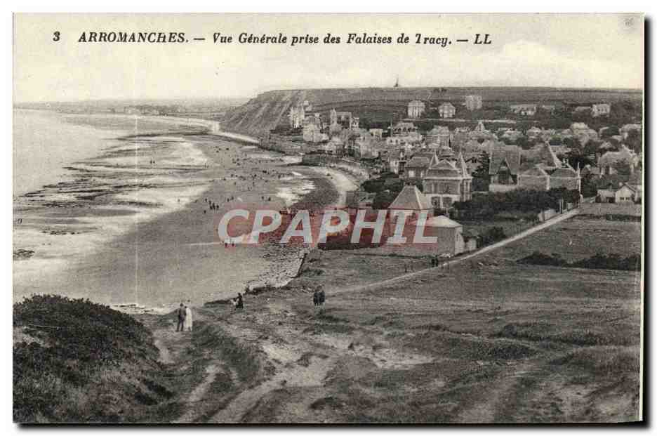 Arromanches — Vue Générale prise des Falaises de Tracy — LL