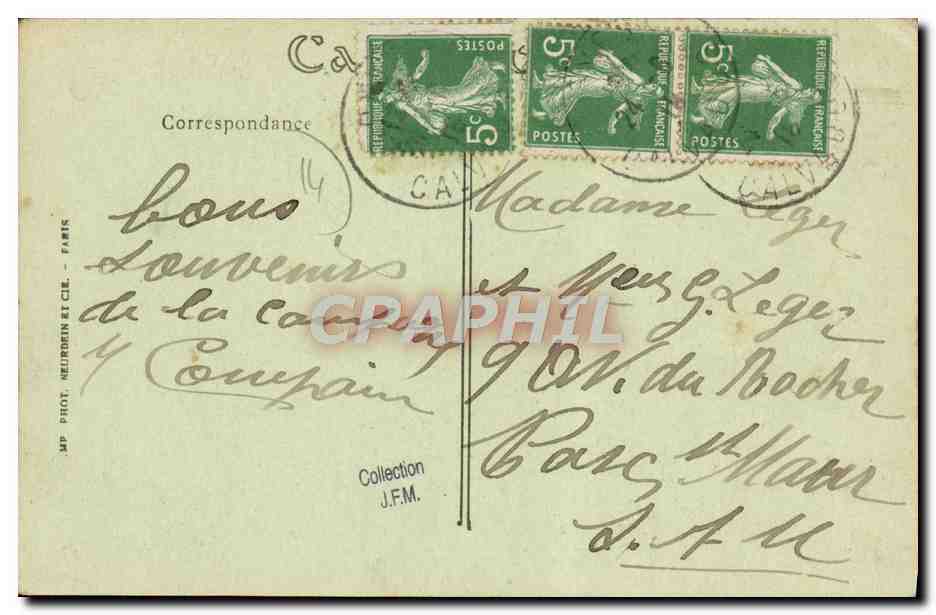 Asnelles (Calvados) — La Digue de Mer et les Villas — ND. Prov. — Verso
