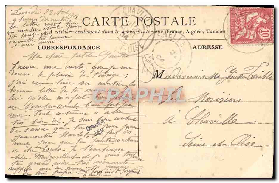 Asnelles — La Digue, vue prise de la descente de Fresné — G. H. Photo, Paris — Rückseite