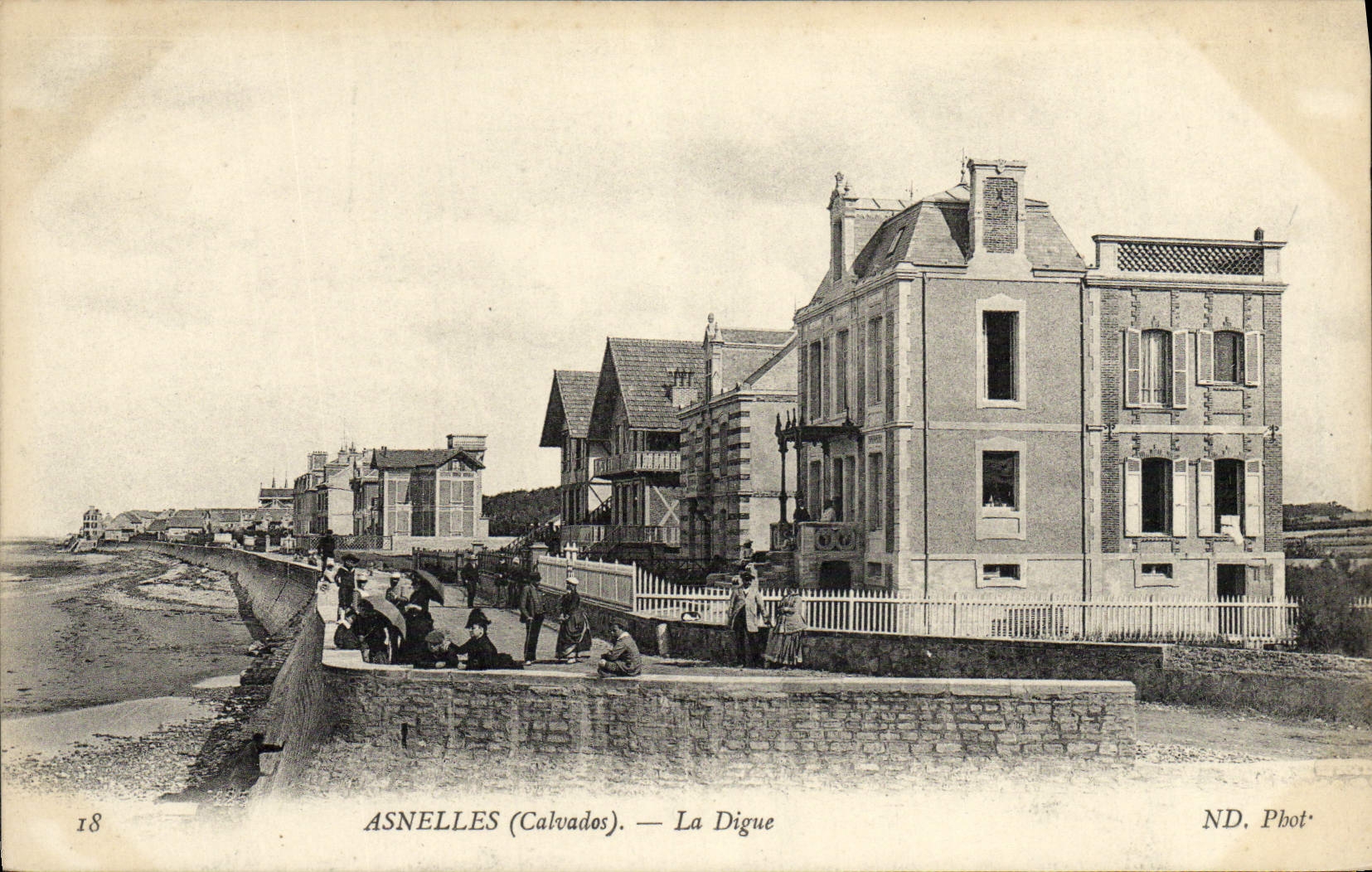 Asnelles (Calvados) — La Digue — ND. Phot* - Recto