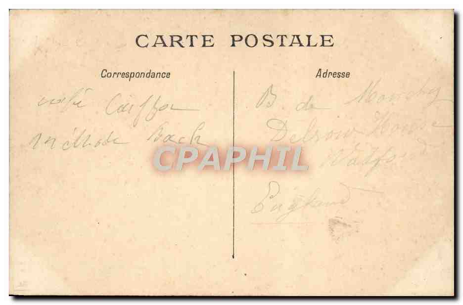 Carte postale géographique du Calvados — éditeur Imp. Caillard, Paris — Back