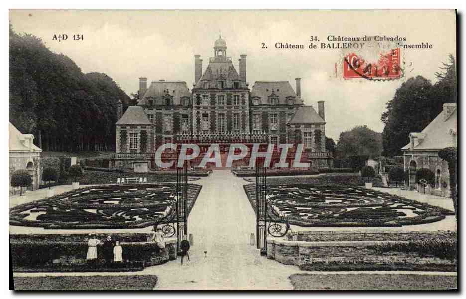 Château de Balleroy — Vue ensemble — A. Dubourg, édit. Commes (Calvados) n° 134