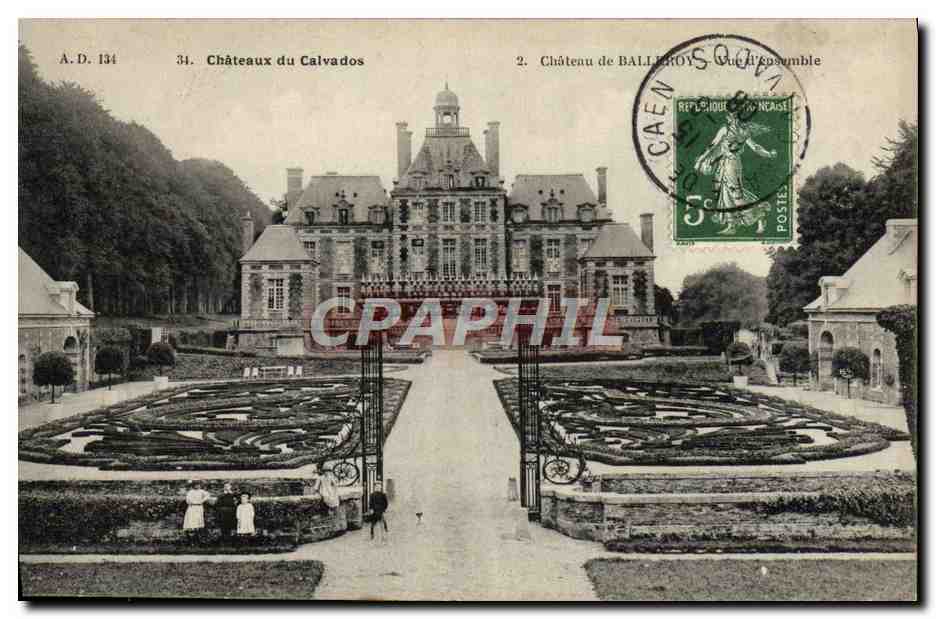 Château de Balleroy — Châteaux du Calvados — éditeur A.D. 134