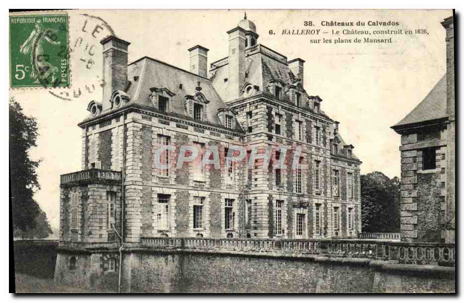 CPA Chateaux du calvados Balleroy le chateau
