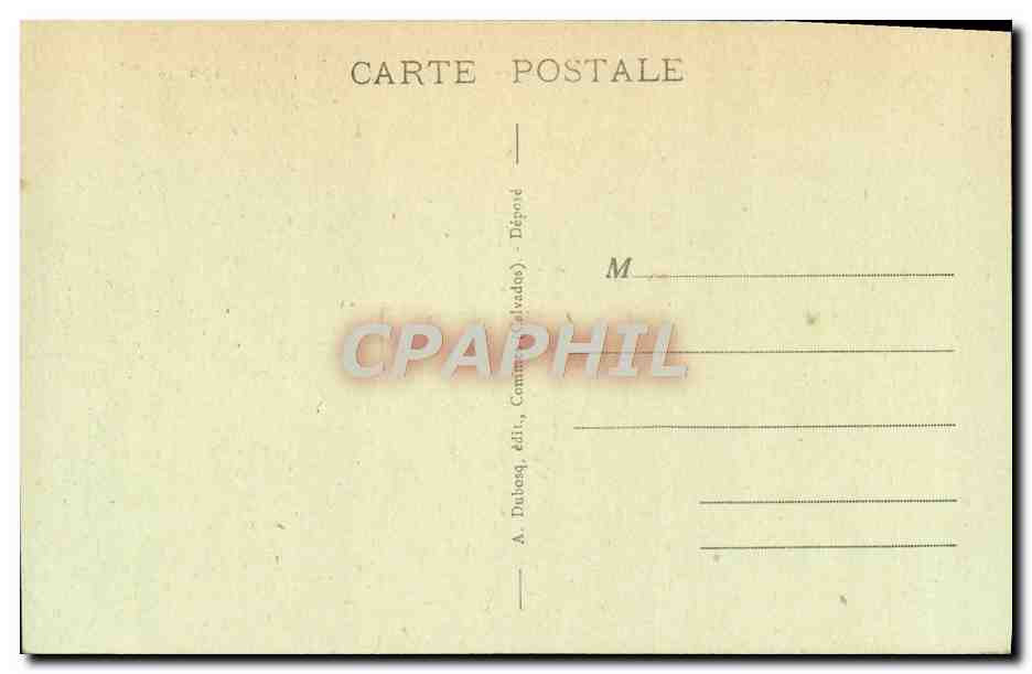 BalleroY - Les Jardins et le Château, vus de profil — Châteaux du Calvados, série 36, n°4, éditeur A. Dubesq — Rückseite