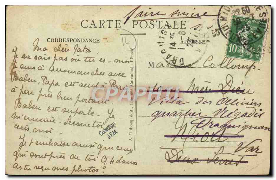 CPA Chateaux du calvados Balleroy Le Chateau — Rückseite