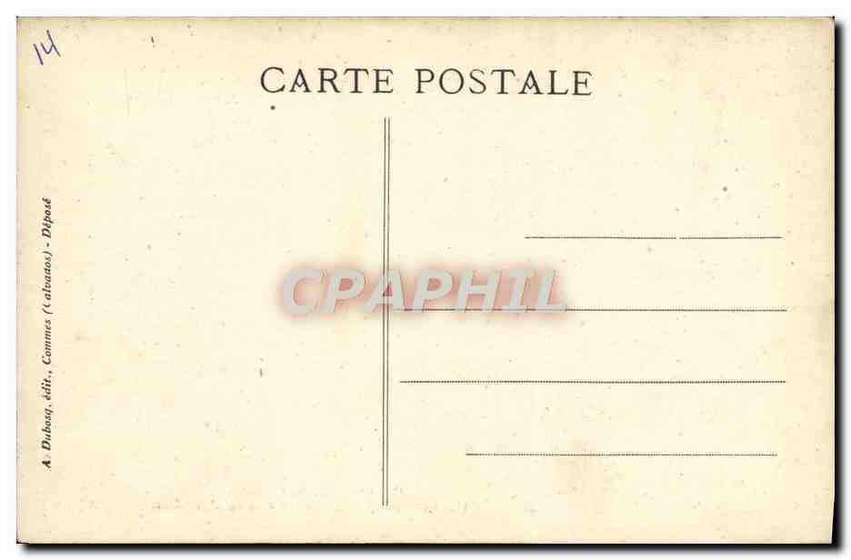 CPA Chateaux du calvados Balleroy salon d'hnneur — Verso