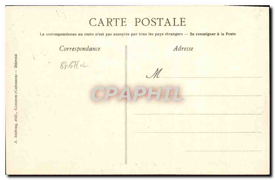 Château de Balleroy - Premier Salon — Châteaux du Calvados, n° 10, éditeur A. Duboq, n° de série A.D. 142 — Reverso