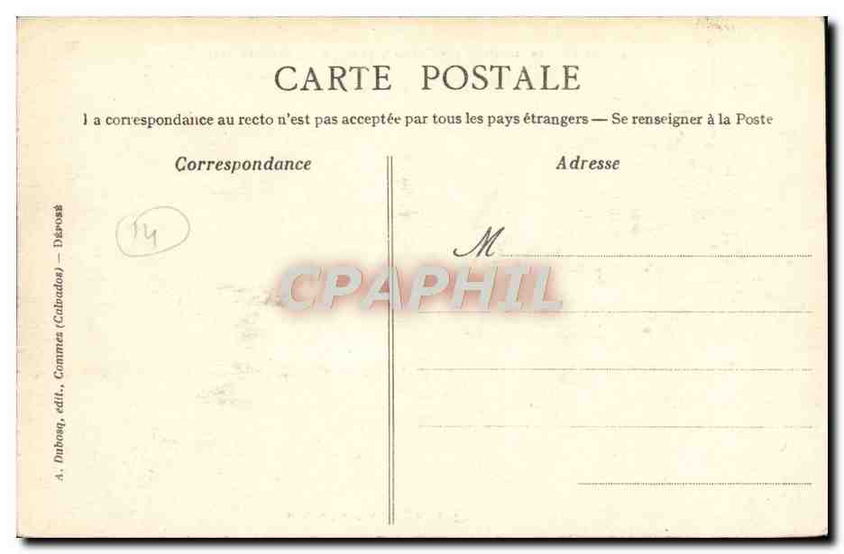 CPA Balleroy Le Chateau  — Rückseite