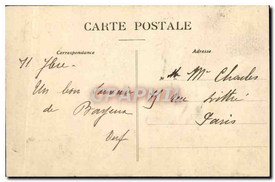 Bayeux — La Cathédrale vue du Pont des Trois-Lauternes — Cal. R. D. — Verso