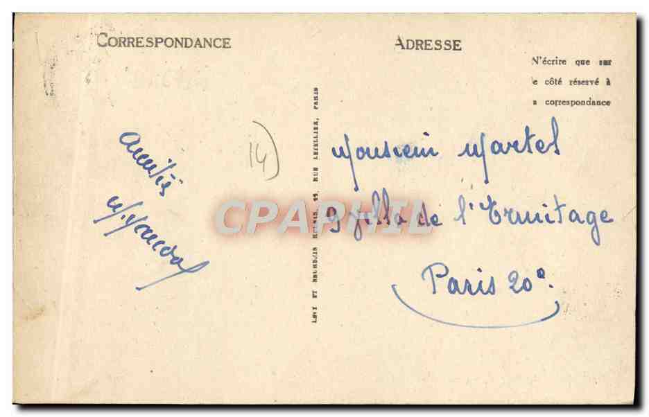 Bayeux - Rue Saint-Martin — éditeur LL, n°77 — Verso