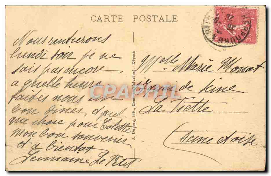 CPA Bayeux le cathedrale vue d'ensemble — Verso