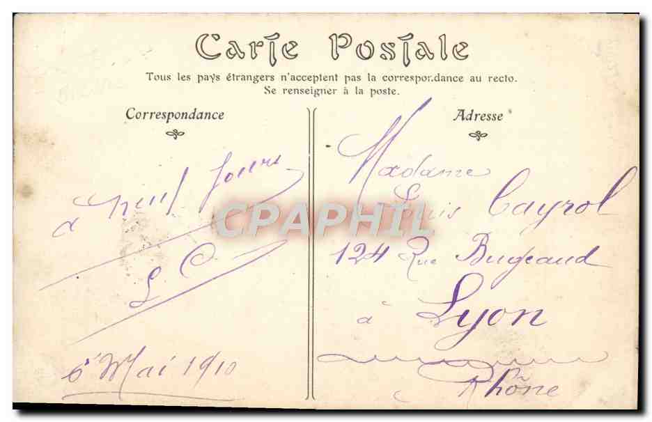 Bayeux — La Cathédrale, vue prise de l'Évêché — éditeur non identifié, n° 55 — Rückseite