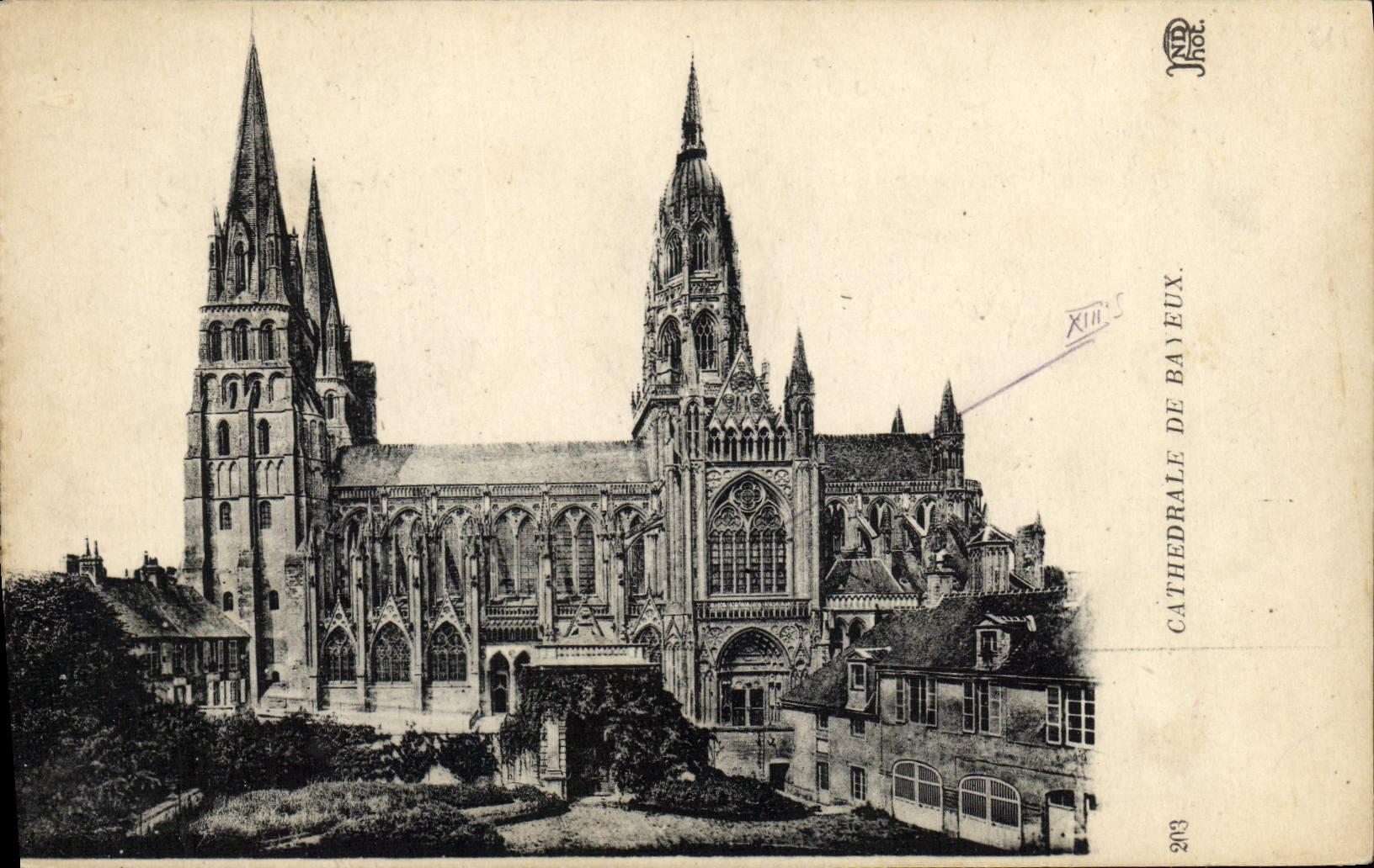 Kathedrale von Bayeux — 12. Jahrhundert — Imp. Créteil & Cie, Nr. 203