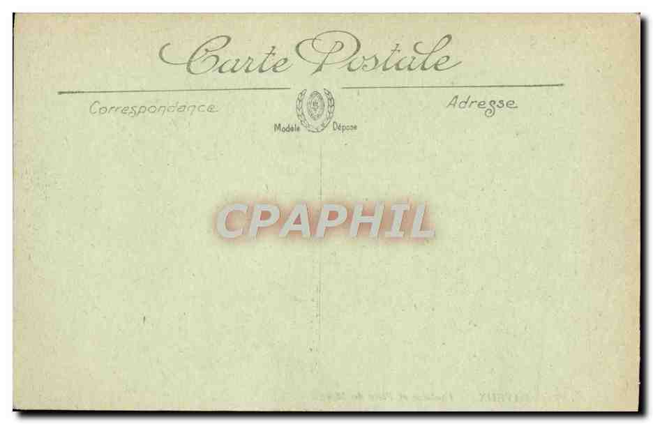 CPA Bayeux Fontaine et place du Marche  — Verso