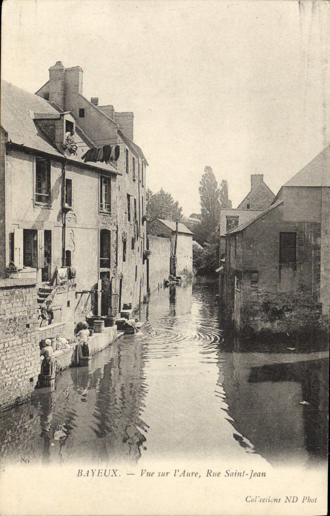 Bayeux — Vue sur l'Aure, Rue Saint-Jean — Collections ND Phot
