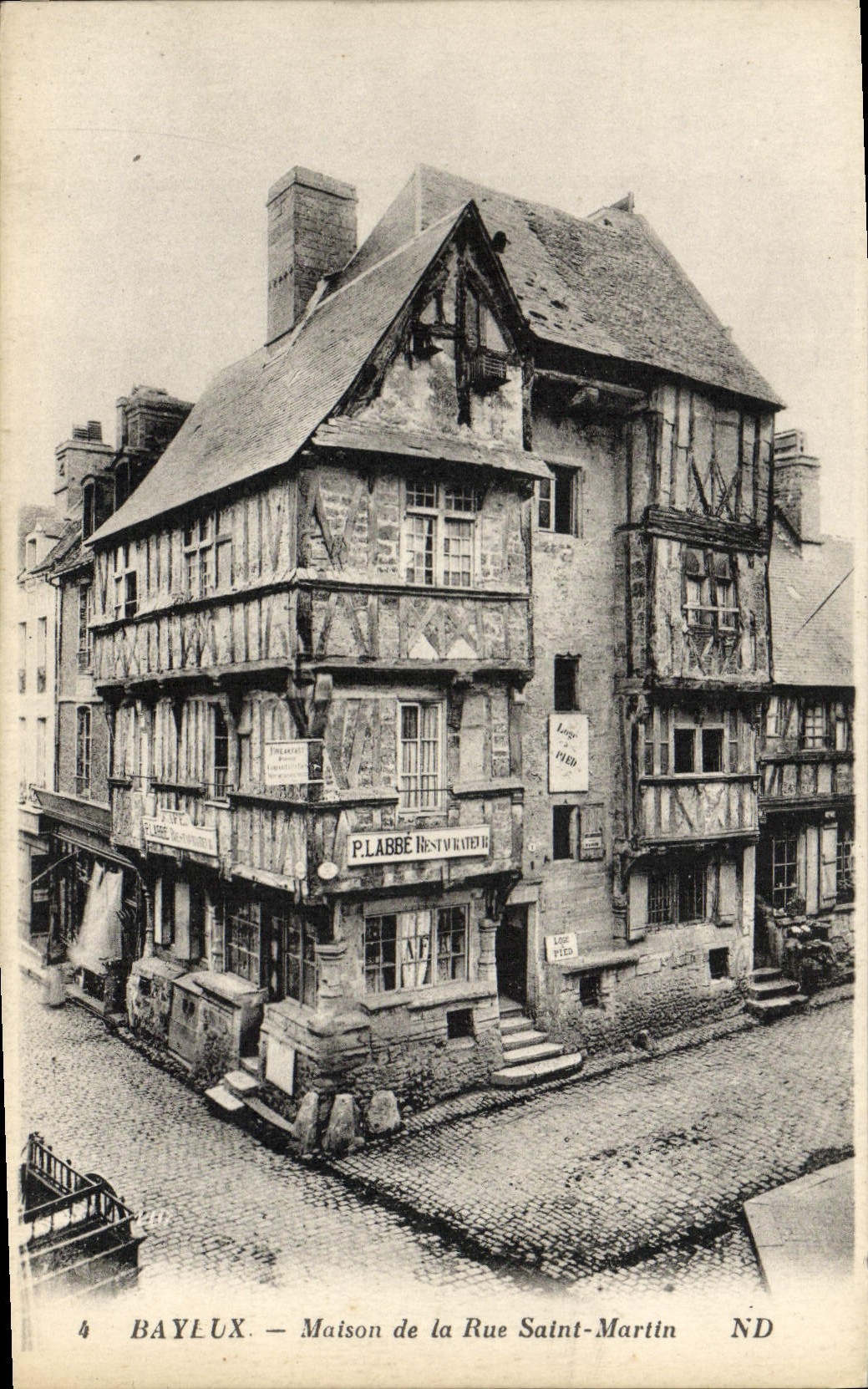 Bayeux — Maison de la Rue Saint-Martin — P. Labbé Restaurateur