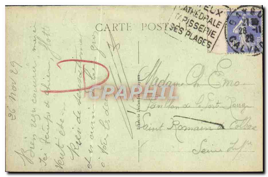 CPA Bayeux Vielle Maison Rue Saint Martin — Rückseite