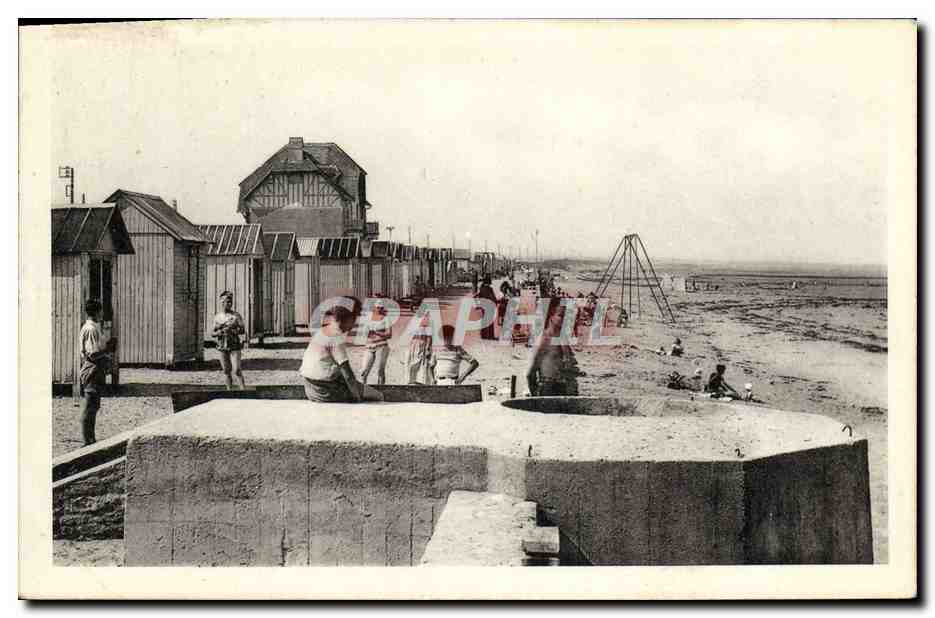 Bernières-sur-Mer (Calvados) — Die Strandpromenade und der Deich — Édit. Roullieux