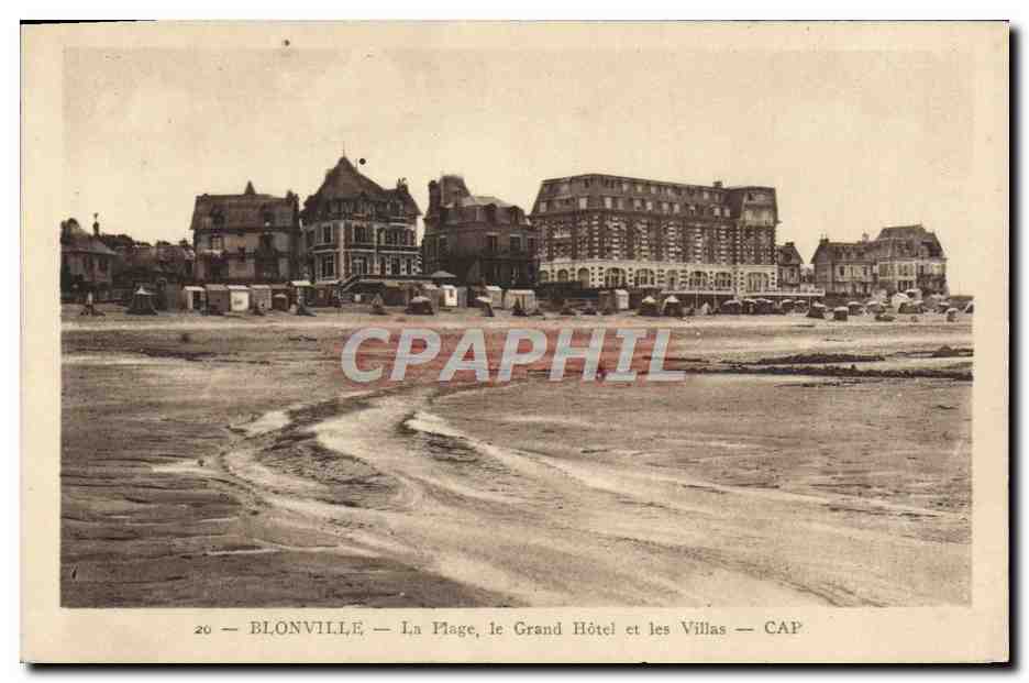 Blonville — La Plage, le Grand Hôtel et les Villas — Édition G. Blonville