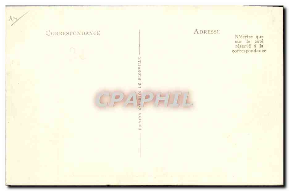 Blonville — La Plage, le Grand Hôtel et les Villas — Édition G. Blonville — Verso