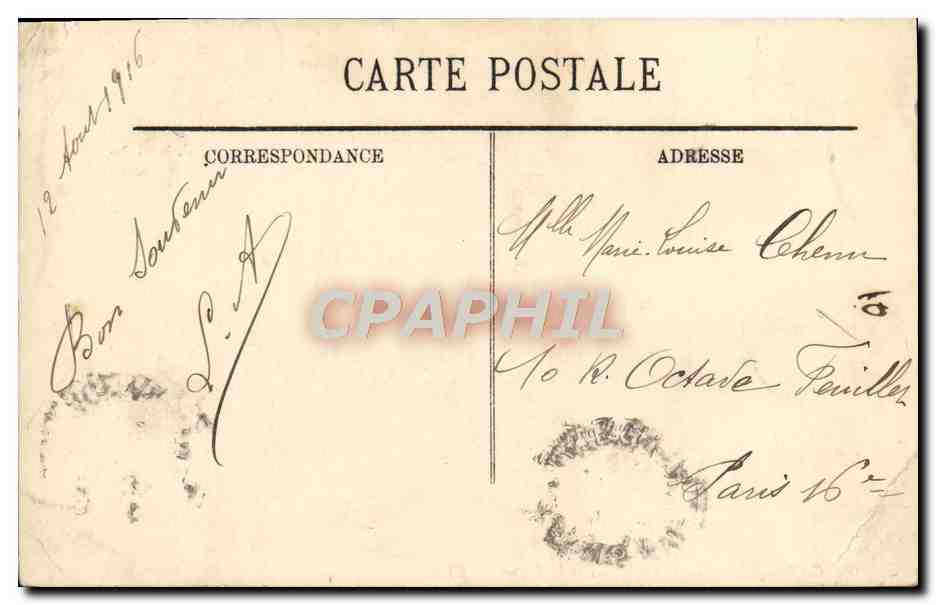 Cabourg — Le Grand Hôtel et la Digue — LL. n°6 — Rückseite