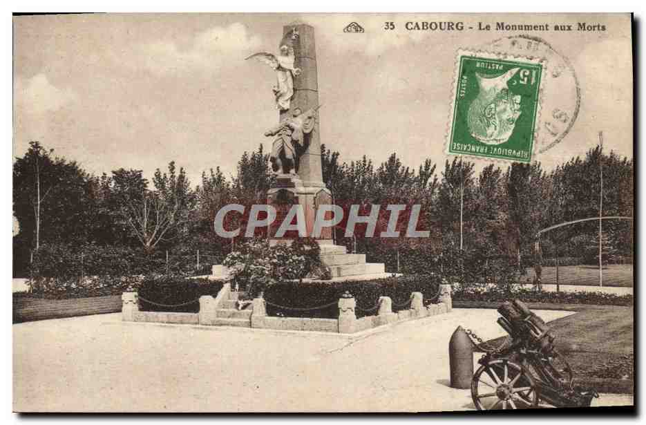 Cabourg - Le Monument aux Morts — éditeur : C. Alsacien des Arts Plastiques, n° 35