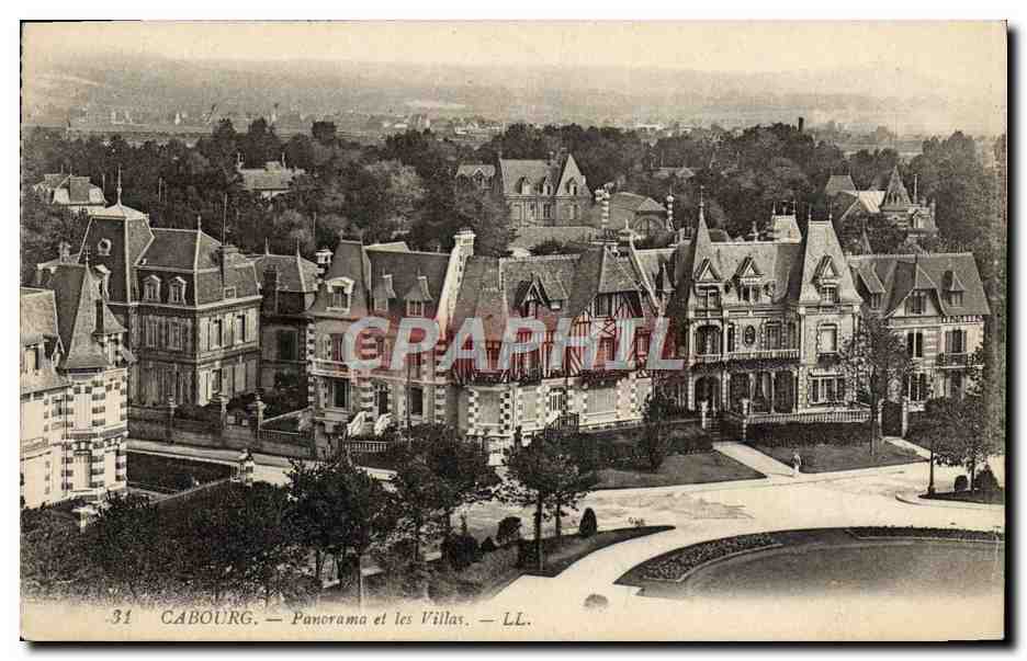 CPA Cabourg Panorama et les Villas