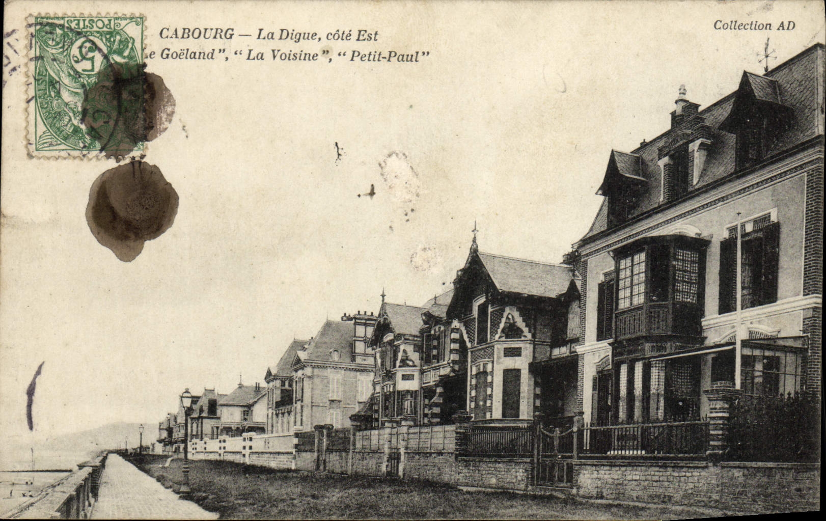 Cabourg — La Digue, côté Est — Collection AD