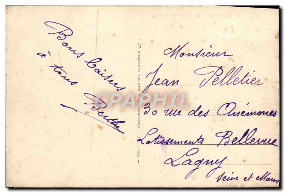 CPA Cabourg La Digue et la Plage — Reverso
